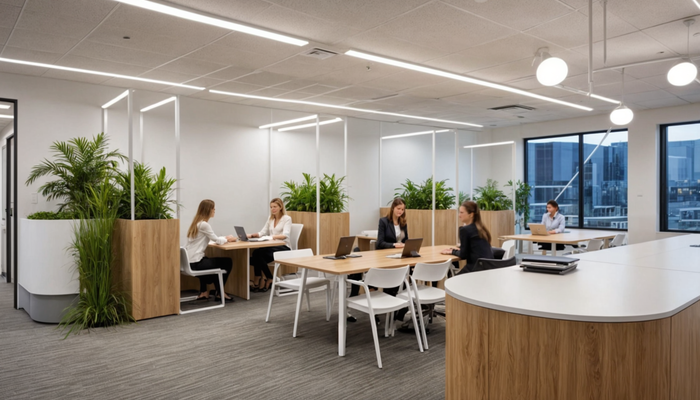 diseño oficina comercial reforma arquitectura spaxora