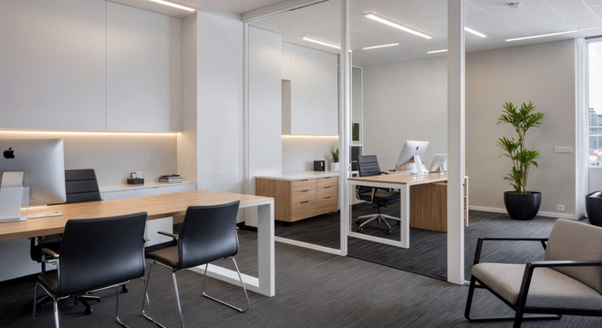 diseño oficina comercial reforma arquitectura spaxora